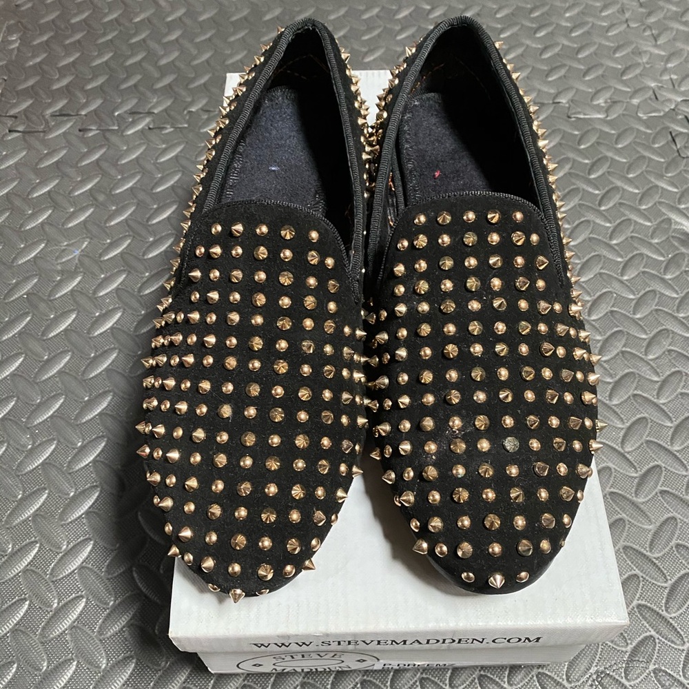 Steve Madden studded loafers